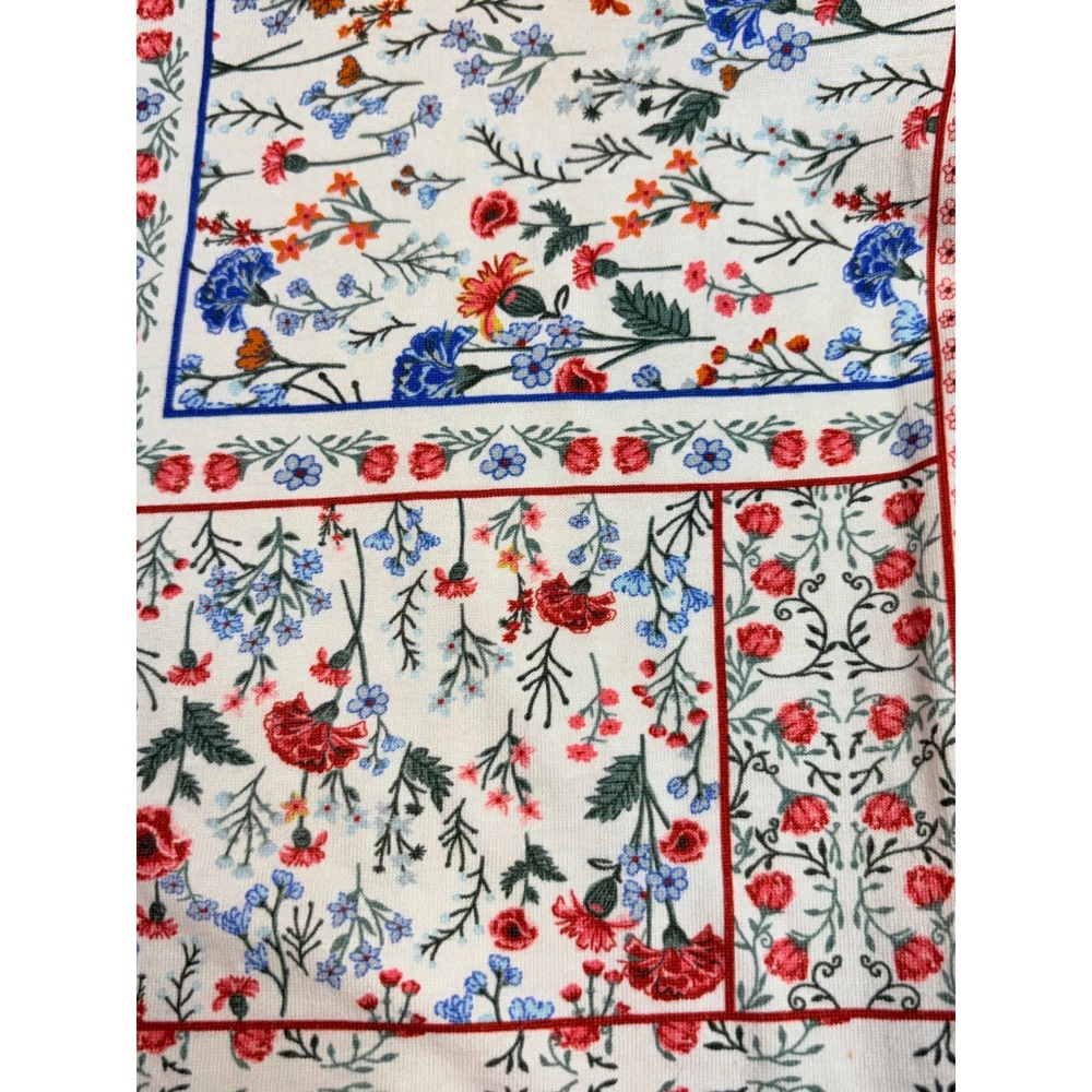 Anthropologie Let Me Be Flutter‎ Sleeve Top Patchwork Floral Size XS Cotton Boho - Picture 6 of 11